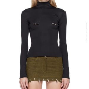 Ssense Lado Bokuchava nipple piercing turtle neck